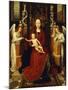 The Virgin and Child Enthroned with Two Angels-Hans Memling-Mounted Giclee Print