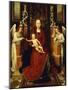 The Virgin and Child Enthroned with Two Angels-Hans Memling-Mounted Giclee Print