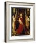 The Virgin and Child Enthroned with Two Angels-Hans Memling-Framed Giclee Print