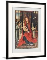 The Virgin and Child Enthroned-Hans Memling-Framed Art Print