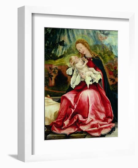 The Virgin and Child, from the Isenheim Altarpiece, circa 1512-16-Matthias Grünewald-Framed Giclee Print