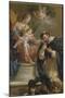 The Virgin and Child Giving the Rosary to St. Dominic-Etienne Parrocel-Mounted Giclee Print