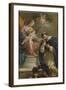 The Virgin and Child Giving the Rosary to St. Dominic-Etienne Parrocel-Framed Giclee Print