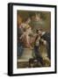 The Virgin and Child Giving the Rosary to St. Dominic-Etienne Parrocel-Framed Giclee Print