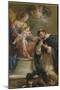 The Virgin and Child Giving the Rosary to St. Dominic-Etienne Parrocel-Mounted Giclee Print