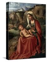 The Virgin and Child in a Landscape, C1503-Giorgione-Stretched Canvas