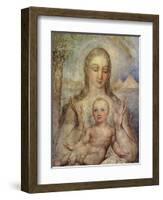 The Virgin and Child in Egypt, 1810-William Blake-Framed Giclee Print