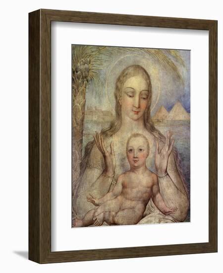 The Virgin and Child in Egypt, 1810-William Blake-Framed Giclee Print