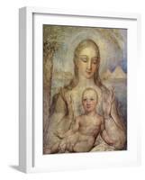 The Virgin and Child in Egypt, 1810-William Blake-Framed Giclee Print