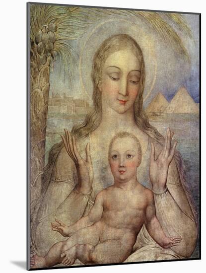 The Virgin and Child in Egypt, 1810-William Blake-Mounted Giclee Print