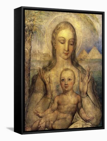The Virgin and Child in Egypt-William Blake-Framed Stretched Canvas