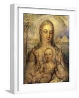 The Virgin and Child in Egypt-William Blake-Framed Giclee Print