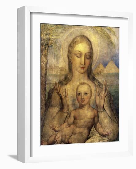 The Virgin and Child in Egypt-William Blake-Framed Giclee Print