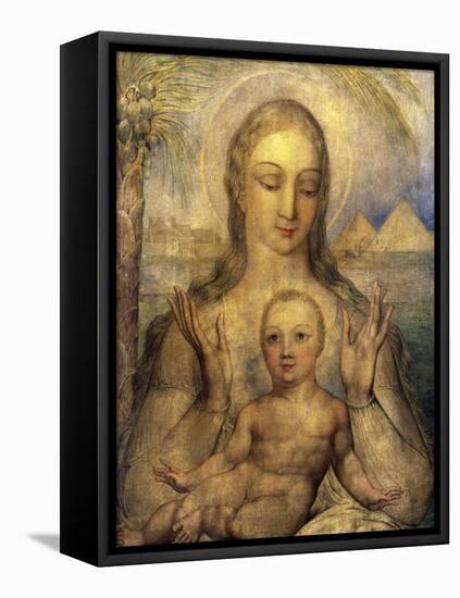 The Virgin and Child in Egypt-William Blake-Framed Stretched Canvas