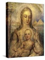 The Virgin and Child in Egypt-William Blake-Stretched Canvas