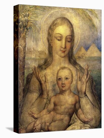 The Virgin and Child in Egypt-William Blake-Stretched Canvas