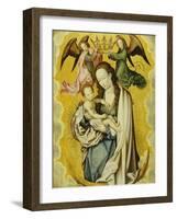 The Virgin and Child in Glory, with Two Angels Holding the Virgin's Crown-null-Framed Giclee Print