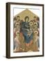 The Virgin and Child in Majesty Surrounded by Six Angels, circa 1270-Cimabue-Framed Giclee Print