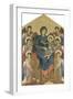 The Virgin and Child in Majesty Surrounded by Six Angels, circa 1270-Cimabue-Framed Giclee Print