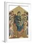 The Virgin and Child in Majesty Surrounded by Six Angels, circa 1270-Cimabue-Framed Giclee Print