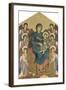 The Virgin and Child in Majesty Surrounded by Six Angels, circa 1270-Cimabue-Framed Giclee Print