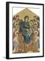 The Virgin and Child in Majesty Surrounded by Six Angels, circa 1270-Cimabue-Framed Giclee Print