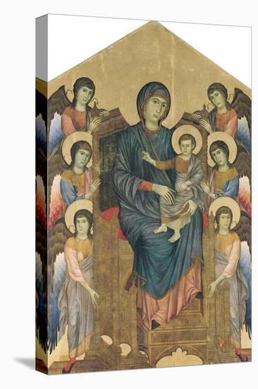 The Virgin and Child in Majesty Surrounded by Six Angels, circa 1270-Cimabue-Stretched Canvas