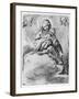 The Virgin and Child in the Clouds (Engraving)-Federico Barocci-Framed Giclee Print