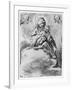 The Virgin and Child in the Clouds (Engraving)-Federico Barocci-Framed Giclee Print