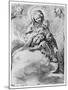 The Virgin and Child in the Clouds (Engraving)-Federico Barocci-Mounted Giclee Print