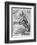 The Virgin and Child in the Clouds (Engraving)-Federico Barocci-Framed Giclee Print