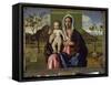 The Virgin and Child - Oil on Wood, 1510-Giovanni Bellini-Framed Stretched Canvas