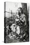 The Virgin and Child Seated under a Tree, 1513 (Engraving)-Albrecht Dürer-Stretched Canvas