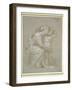 The Virgin and Child (Silverpoint, Heightened with White Bodycolour on a Slate Grey Preparation)-Raphael-Framed Giclee Print