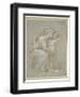 The Virgin and Child (Silverpoint, Heightened with White Bodycolour on a Slate Grey Preparation)-Raphael-Framed Giclee Print