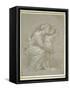 The Virgin and Child (Silverpoint, Heightened with White Bodycolour on a Slate Grey Preparation)-Raphael-Framed Stretched Canvas