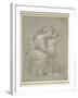 The Virgin and Child (Silverpoint, Heightened with White Bodycolour on a Slate Grey Preparation)-Raphael-Framed Giclee Print