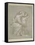 The Virgin and Child (Silverpoint, Heightened with White Bodycolour on a Slate Grey Preparation)-Raphael-Framed Stretched Canvas