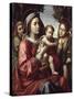 The Virgin and Child, St. John the Baptist and an Angel-Paolo Morando-Stretched Canvas