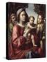 The Virgin and Child, St. John the Baptist and an Angel-Paolo Morando-Stretched Canvas