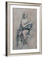 The Virgin and Child, study for the Madonna di Foligno, c1511. (1903)-Raphael-Framed Giclee Print