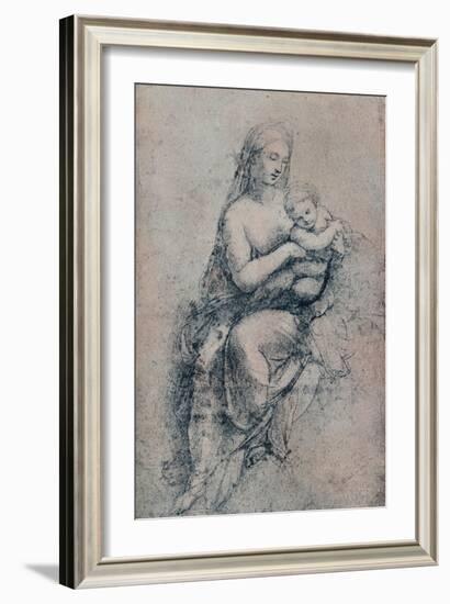 The Virgin and Child, study for the Madonna di Foligno, c1511. (1903)-Raphael-Framed Giclee Print