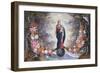 The Virgin and Child Surrounded by a Garland-Jan Brueghel and Hendrik van Balen-Framed Giclee Print