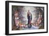 The Virgin and Child Surrounded by a Garland-Jan Brueghel and Hendrik van Balen-Framed Giclee Print