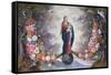 The Virgin and Child Surrounded by a Garland-Jan Brueghel and Hendrik van Balen-Framed Stretched Canvas