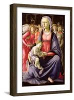 The Virgin and Child Surrounded by Five Angels-Sandro Botticelli-Framed Giclee Print