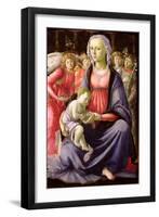 The Virgin and Child Surrounded by Five Angels-Sandro Botticelli-Framed Giclee Print