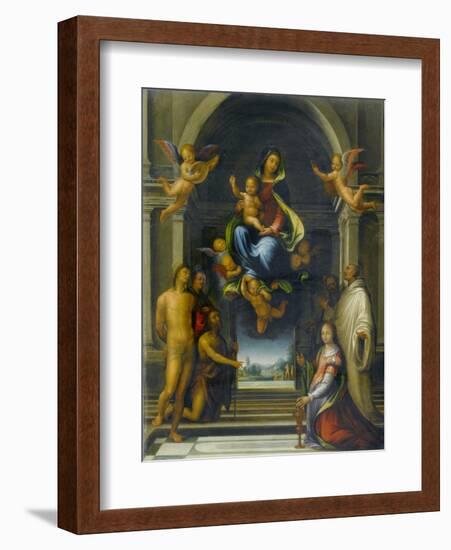 The Virgin and Child Surrounded by Saints, C.1570-1674-Fra Bartolommeo-Framed Giclee Print
