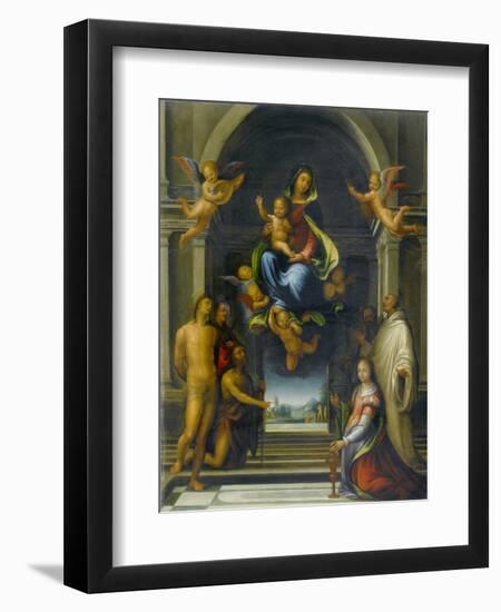 The Virgin and Child Surrounded by Saints, C.1570-1674-Fra Bartolommeo-Framed Giclee Print