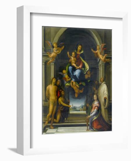 The Virgin and Child Surrounded by Saints, C.1570-1674-Fra Bartolommeo-Framed Giclee Print